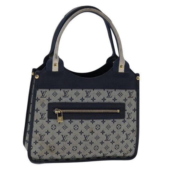 LOUIS VUITTON Monogram Mini Sac Catherine Hand Bag Navy - Picture 8 of 16